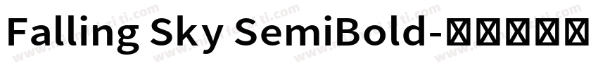 Falling Sky SemiBold字体转换